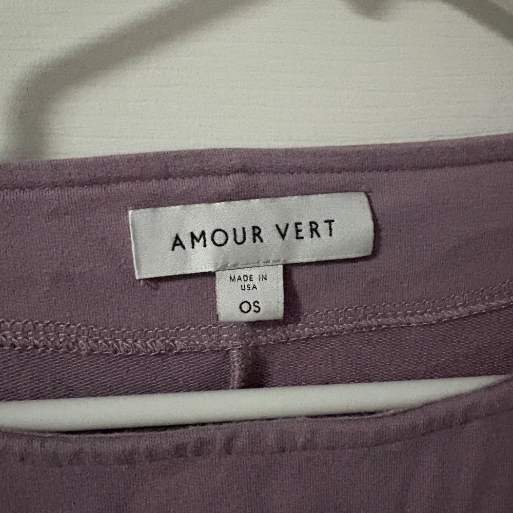 Soft Mauve Sweatshirt Dress, one-size-fits-all - Picture 3 of 4
